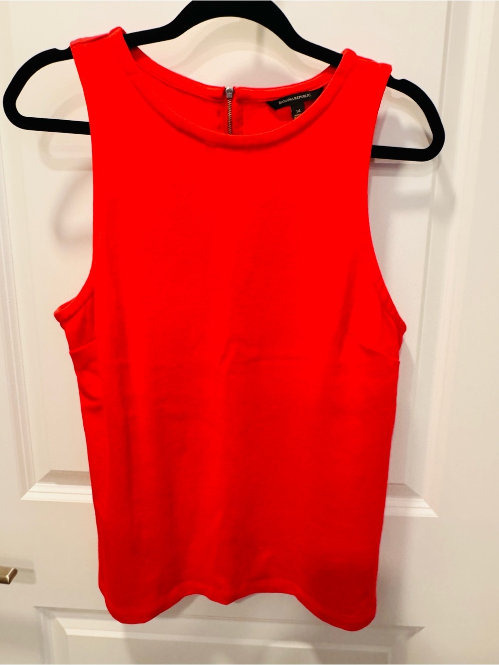 Banana Republic Orange Sleeveless Shell Top